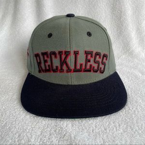 Young & Reckless Grey & Black Snap Back Hat